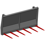 Widły MTS do obornika